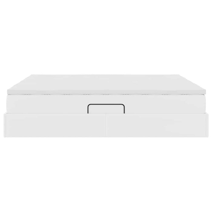 Letto con contenitore e materasso Bianco 180 x 200 cm 3370342