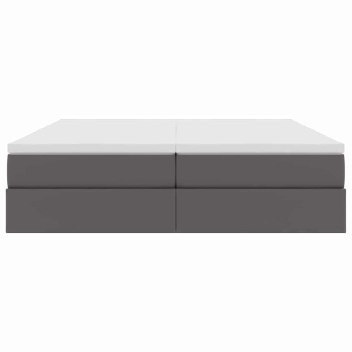 Letto con contenitore e materasso Grigio 180 x 200 cm 3370343