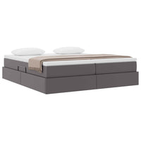 Letto con contenitore e materasso Grigio 180 x 200 cm 3370343