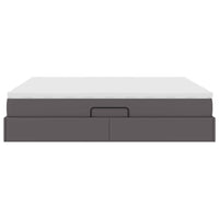 Letto con contenitore e materasso Grigio 180 x 200 cm 3370343
