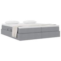 Letto con contenitore e materasso Grigio chiaro 180 x 200 cm 3370349