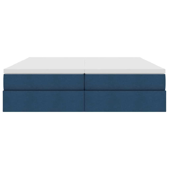 Letto con contenitore e materasso Blu 180 x 200 cm Poliestere 3370354