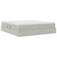 Letto con contenitore e materasso Grigio chiaro 180 x 200 cm 3370361