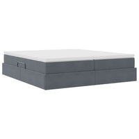Letto con contenitore e materasso Grigio scuro 180 x 200 cm 3370362