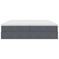 Letto con contenitore e materasso Grigio scuro 180 x 200 cm 3370362