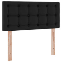 Letto con contenitore e materasso con testiera Nero 90 x 190 cm 3370373