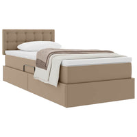 Letto con contenitore e materasso Cappuccino 90 x 200 cm 3370380