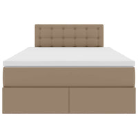 Letto con contenitore e materasso Cappuccino 120 x 200 cm