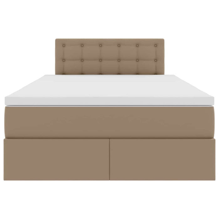 Letto con contenitore e materasso Cappuccino 120 x 200 cm