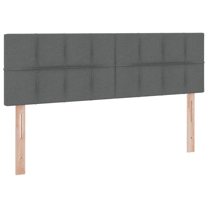 Letto con contenitore e materasso Grigio scuro 140 x 190 cm 3370507