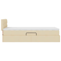 Letto con contenitore e materasso Crema 90 x 190 cm 3370543