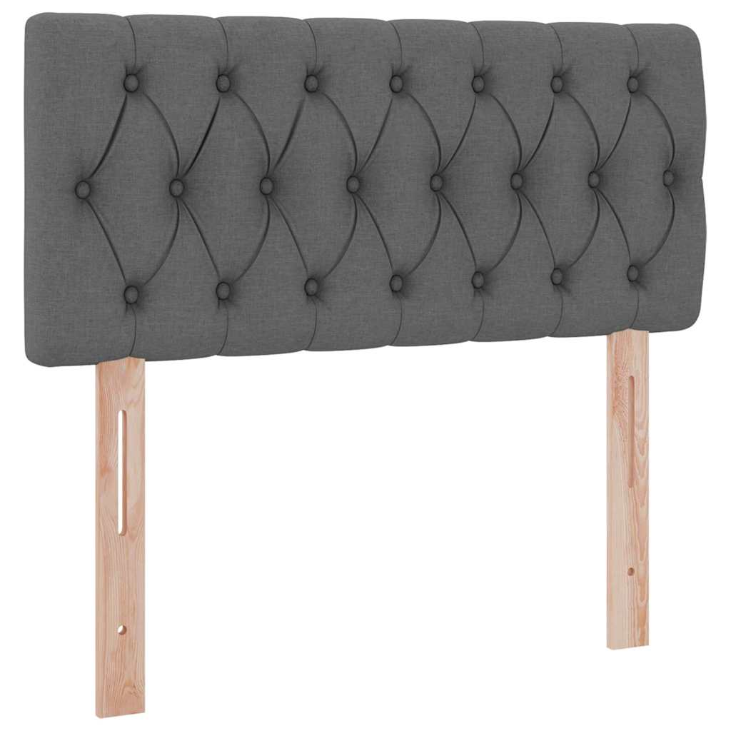 Letto con contenitore e materasso Grigio scuro 90 x 200 cm 3370546