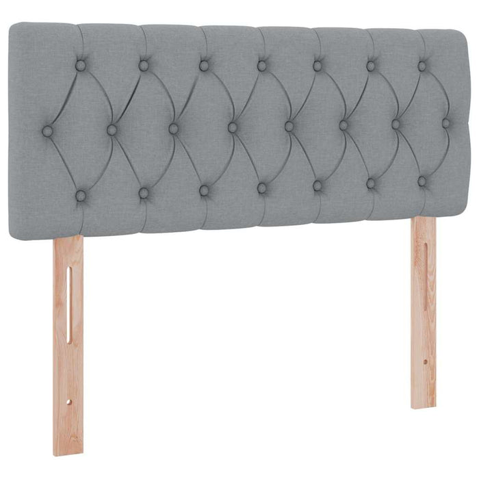 Letto con contenitore e materasso Grigio chiaro 120 x 190 cm 3370557