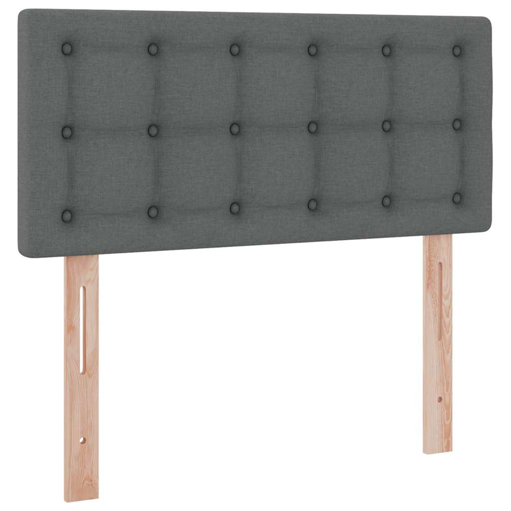 Letto con contenitore e materasso Grigio scuro 90 x 200 cm 3370609