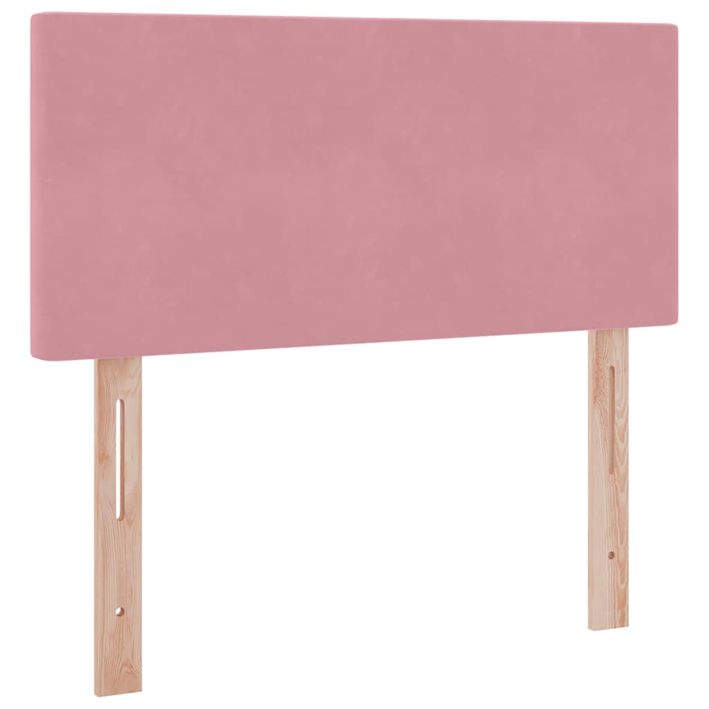 Letto con Contenitore con materasso Rosa 90 x 200 cm Velluto 3370676