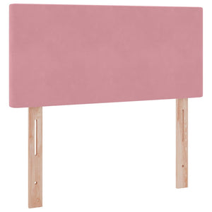 Letto con Contenitore con materasso Rosa 90 x 200 cm Velluto 3370676