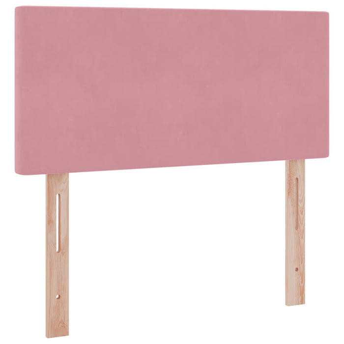 Letto con Contenitore con materasso Rosa 90 x 200 cm Velluto 3370676