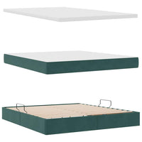 Letto con Contenitore Verde Scuro 180 x 200 cm Velluto 3370716