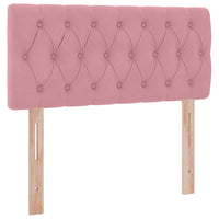 Letto con Contenitore con materasso Rosa 90 x 200 cm Velluto 3370796