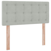 Letto con Contenitore Grigio chiaro 90 x 200 cm Velluto 3370851