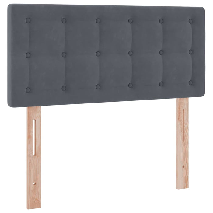 Letto con Contenitore Grigio scuro 90 x 200 cm Velluto 3370852