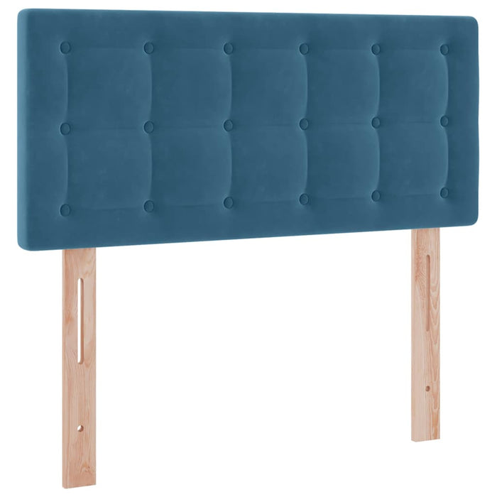 Letto con Contenitore Blu Scuro 100 x 200 cm Velluto 3370861