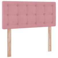 Letto con Contenitore con materasso Rosa 100 x 200 cm Velluto 3370862