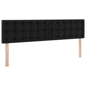 Letto con Contenitore Nero 200 x 200 cm Pelle Sintetica 3370909
