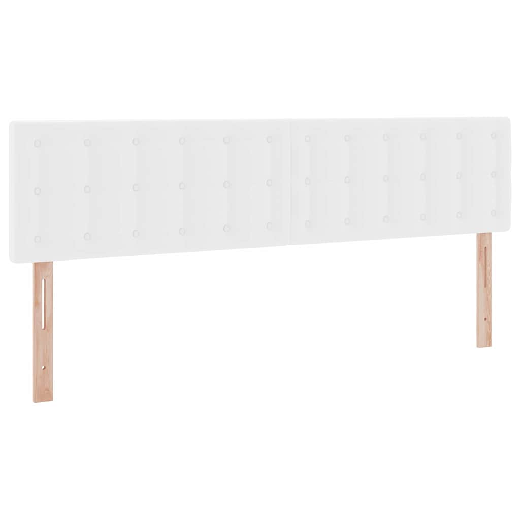 Letto con Contenitore Bianco Puro 200 x 200 cm Pelle Sintetica 3370910