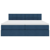 Letto con Contenitore Blu 200 x 200 cm Pelle Sintetica 3370936