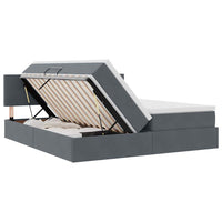Letto con Contenitore con materasso Grigio scuro 90 x 200 cm 3370962