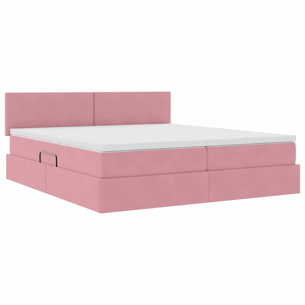 Letto con Contenitore con materasso Rosa 90 x 200 cm 3370966