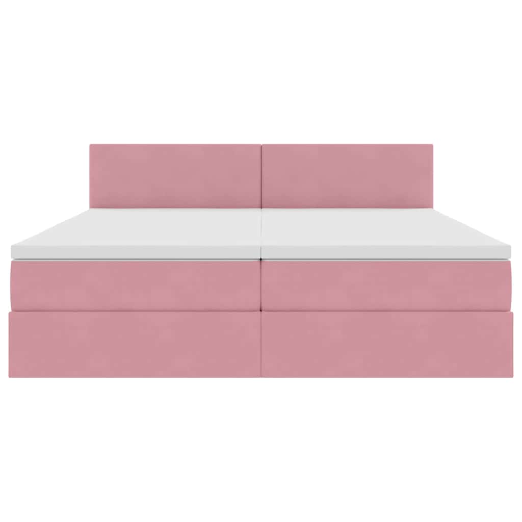Letto con Contenitore con materasso Rosa 100 x 200 cm 3370972