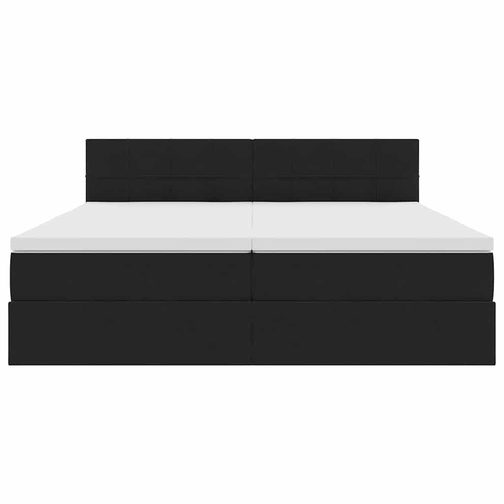 Letto con Contenitore con materasso Nero 90 x 200 cm 3370975