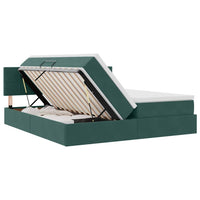 Letto con Contenitore con materasso Verde Scuro 90 x 200 cm 3370976