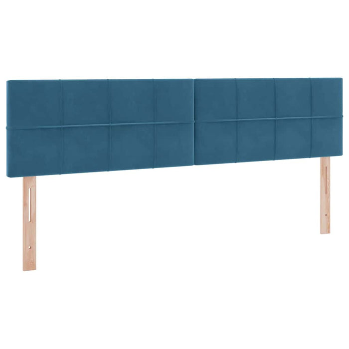 Letto con Contenitore con materasso Blu Scuro 100 x 200 cm 3370983