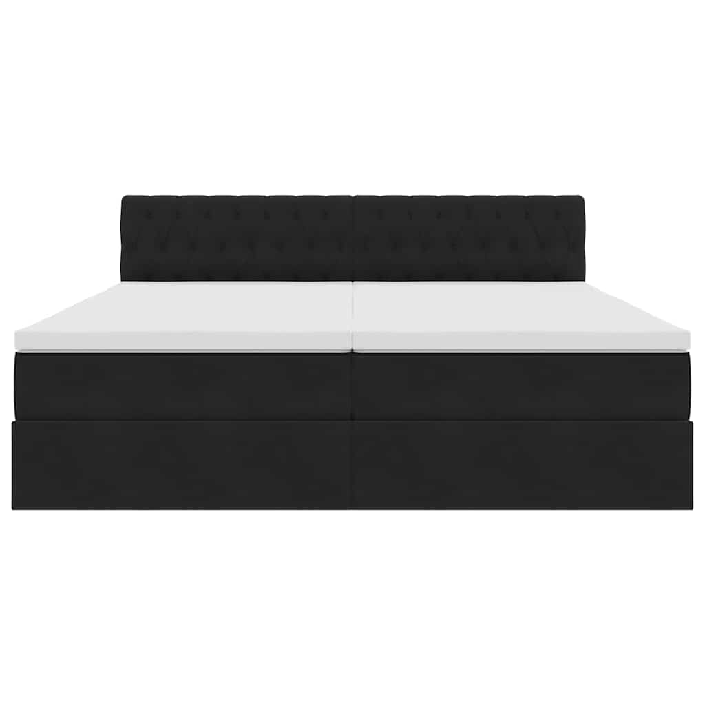 Letto con Contenitore con materasso Nero 90 x 200 cm 3370987