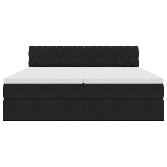 Letto con Contenitore con materasso Nero 90 x 200 cm 3370987