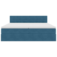 Letto con Contenitore con materasso Blu Scuro 90 x 200 cm 3371001