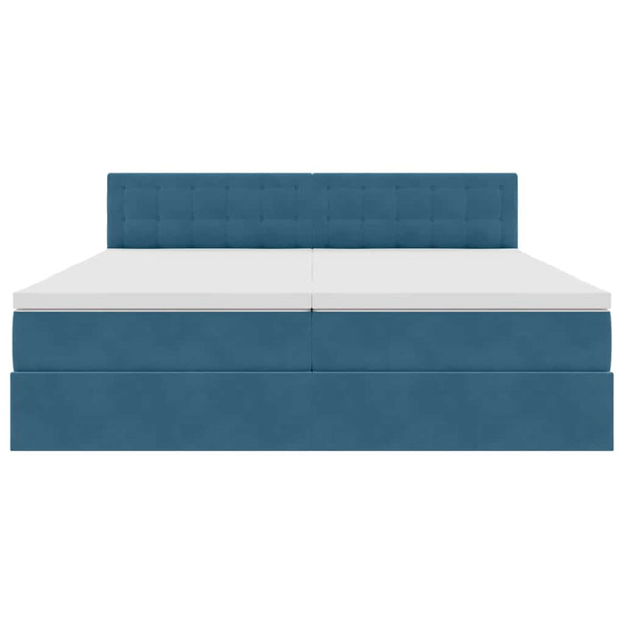 Letto con Contenitore con materasso Blu Scuro 90 x 200 cm 3371001