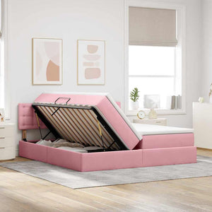 Letto con Contenitore con materasso Rosa 90 x 200 cm 3371002