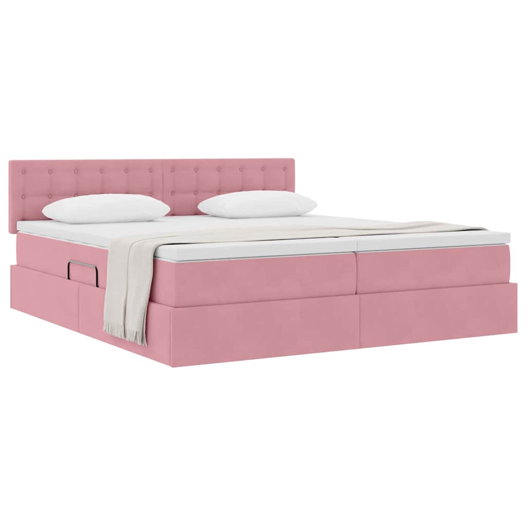 Letto con Contenitore con materasso Rosa 90 x 200 cm 3371002