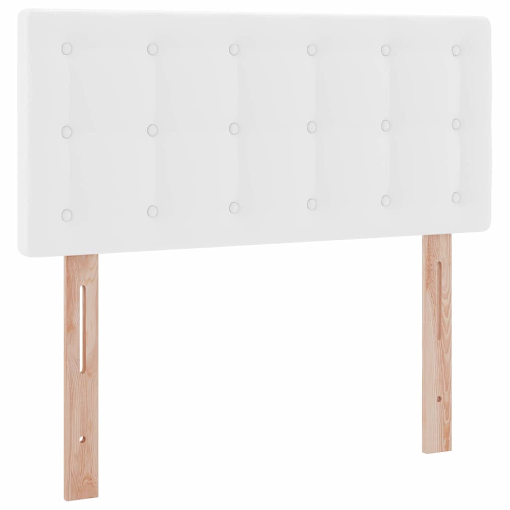 Letto con contenitore e LED con led Bianco Puro 90 x 200 cm 3371014