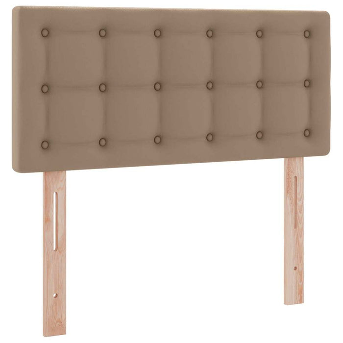 Letto con contenitore e LED con led Cappuccino 90 x 200 cm 3371016