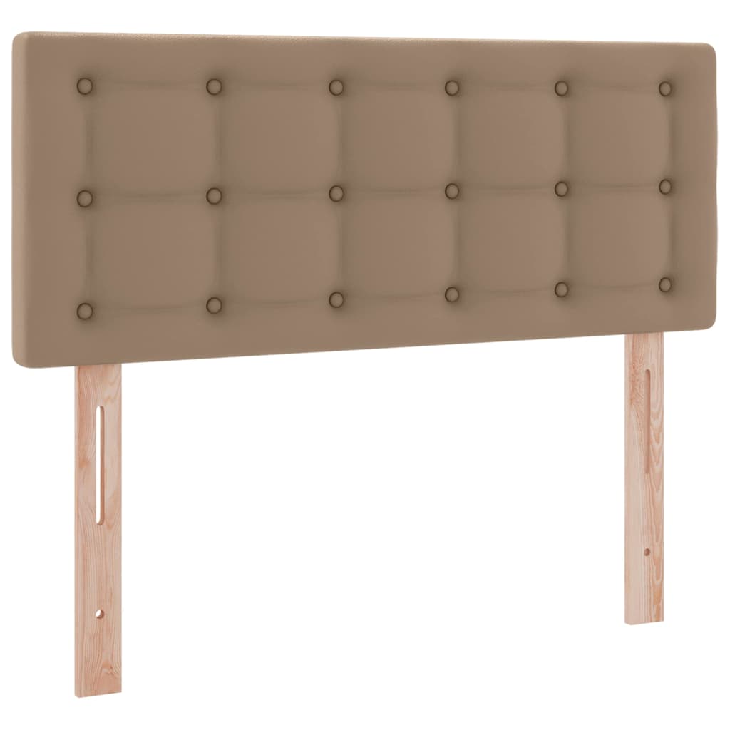 Letto con contenitore e LED Cappuccino 120 x 190 cm 3371024