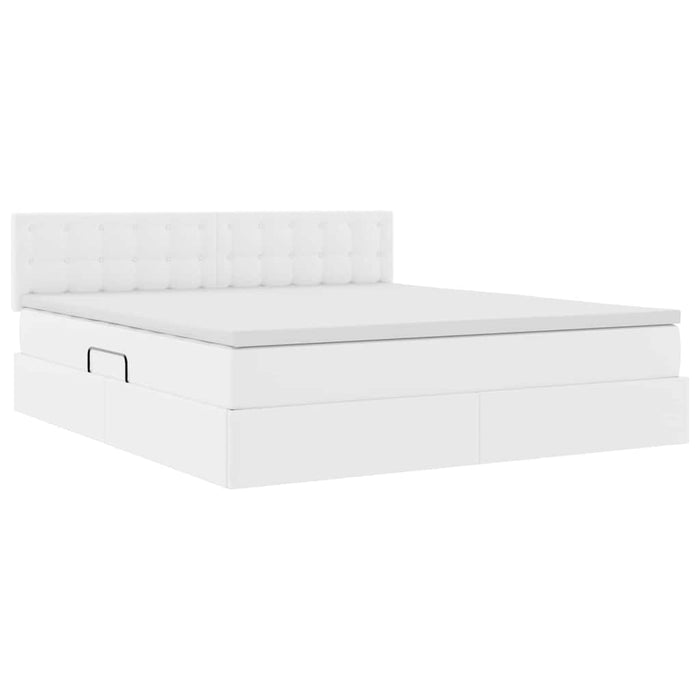 Letto con contenitore e LED Bianco Puro 180 x 200 cm 3371042