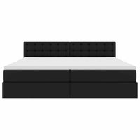 Letto con contenitore e LED Grigio chiaro 200 x 200 cm 3371045