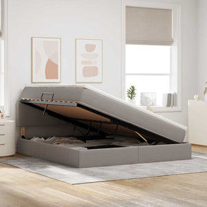 Letto con contenitore e LED Talpa 160 x 200 cm Poliestere 3371094