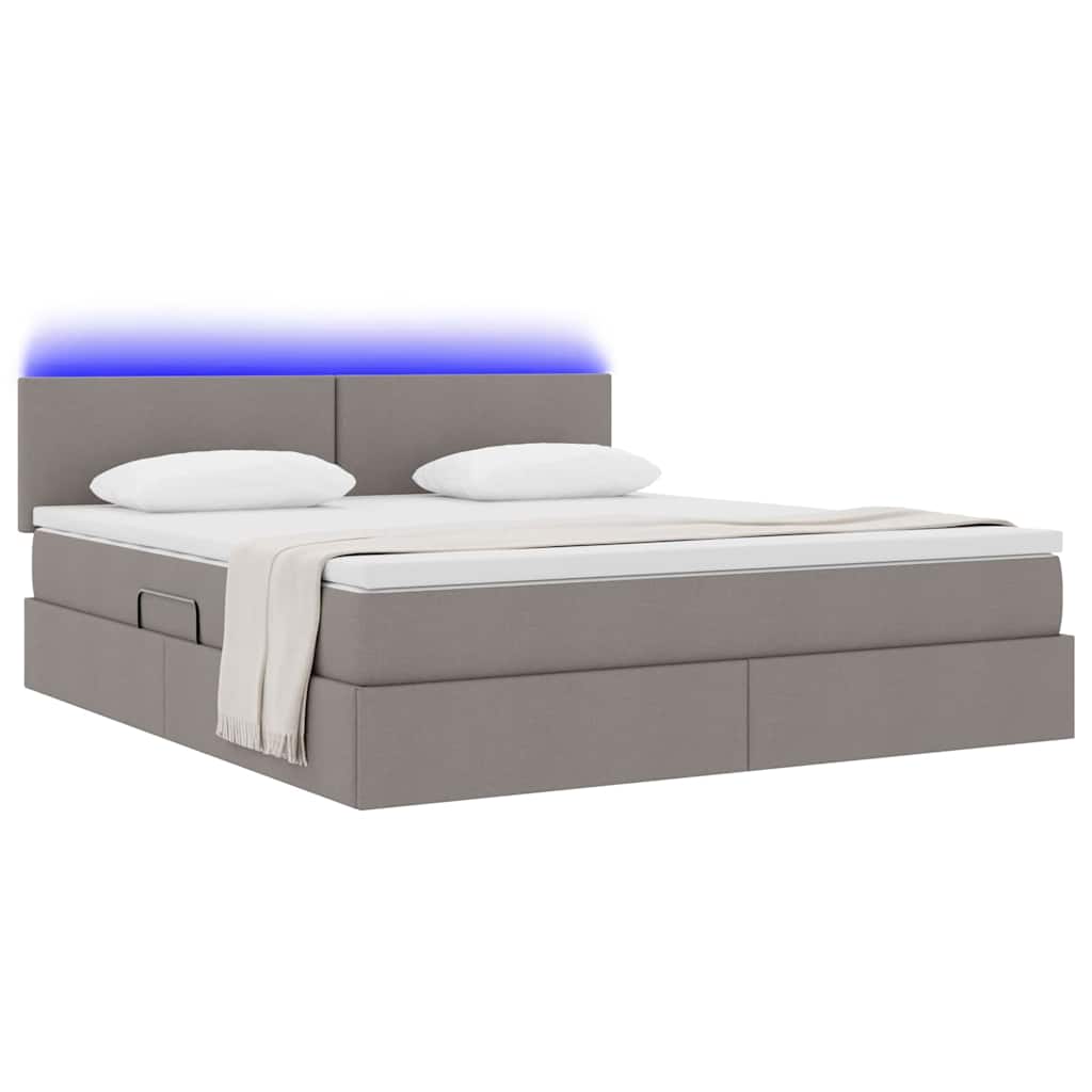 Letto con contenitore e LED Talpa 160 x 200 cm Poliestere 3371094