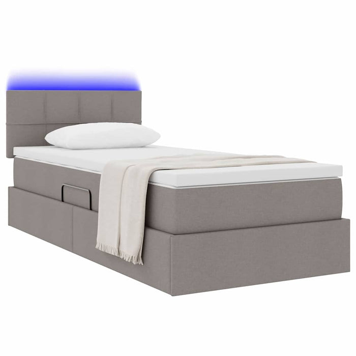 Letto con contenitore e LED con led Talpa 90 x 190 cm Tessuto 3371115